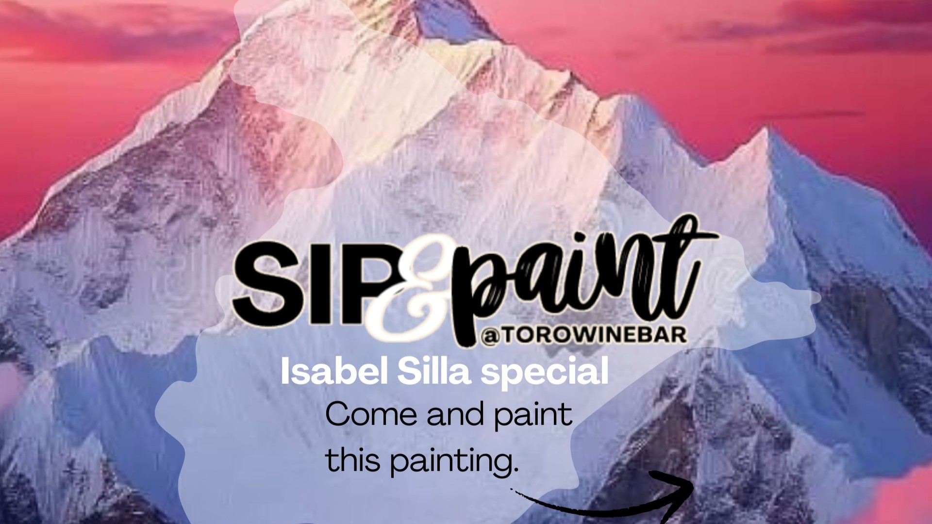 Sip & Paint with Isabel Silla May 2025, original poster